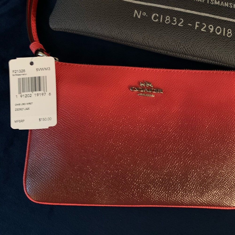 Ombré coach wristlet